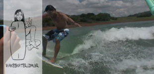 wakesurf em braga! primeira do ano
